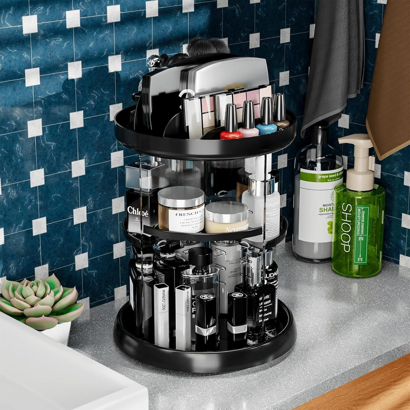 Adjustable skincare organizer